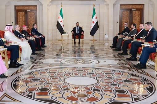 السيد  الرئيس أحمد_الشرع  يتقبّل أوراق اعتماد 7 سفراء لدى سوريا